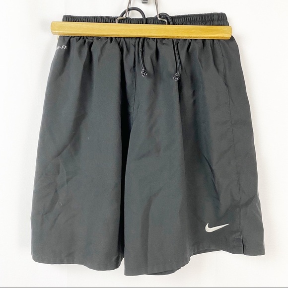 Nike Other - Nike Dri Fit Youth Black Shorts With Lining Sz Lg